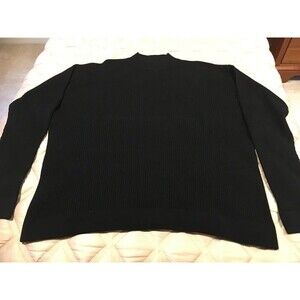 Claiborne Mock Neck Sweater Black XL